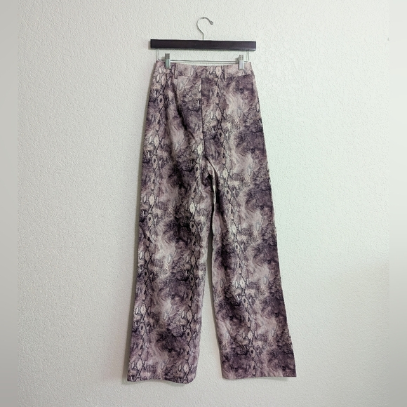 Ego Purple Snakeskin Cargo Pants - Picture 2 of 4